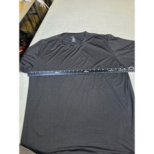 Real Essentials Mens 2XL Active T-Shirt 2 Pack Black Heather Navy Blue Gym Top